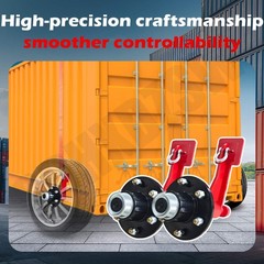 2Pack Shipping Container Wheels 6-Lug Wheels Kit, Shipping Container Accessories