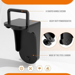 Durable Black Shipping Container Jack Lug, 75000 lbs Capacity, Easy Grip Handle
