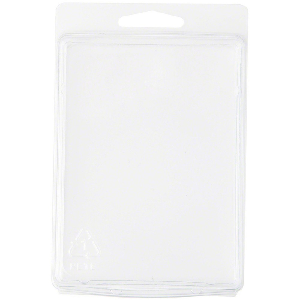 Collecting Warehouse Clear Plastic Clamshell Container, 4.44″H x 3.31″W x 1.5″D