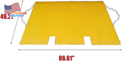 49″ x 86″ HD Steel Shipping Container Loading Ramps 16000 Lbs Capacity