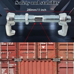 4pcs Shipping Container Bridge Fitting Clamp 280 mm Length Steel Clamp Kit