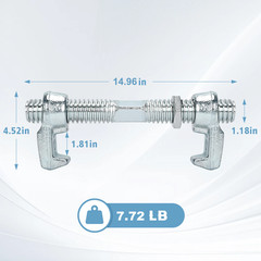 4 Pack Shipping Container Bridge Fitting Clamp 11 inch/380 mm Steel Screw Clamp