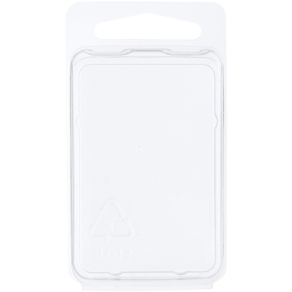 Collecting Warehouse Clear Plastic Clamshell Container, 2.4375″ x 1.5625″ x 0.5″