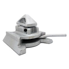 (Qty 2) Shipping Container Dovetail Bottom Twist Lock Sea Rail Manual Base