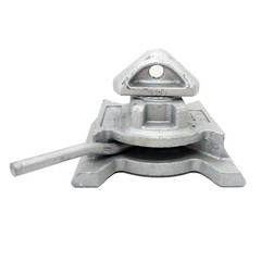 (Qty 2) Shipping Container Dovetail Bottom Twist Lock Sea Rail Manual Base