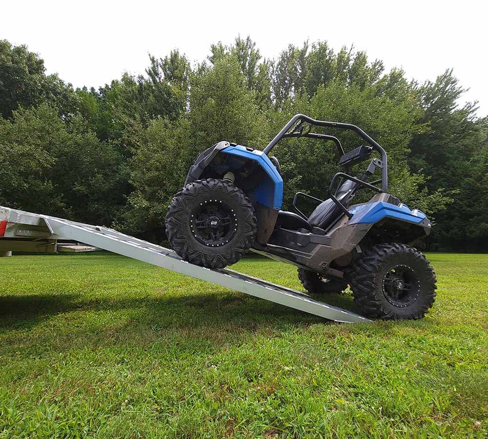 72″x14″x2.5″ Heavy Duty Aluminum Trailer Loading Ramps 5000 lbs Capacity (Pair)