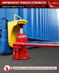 Professional Grade Hydraulic Jack Lug for Storage Container Stability – Yellow